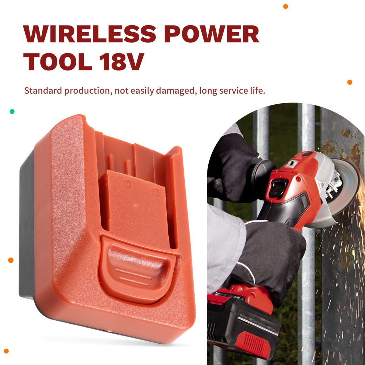 Power Tools Einhell - DT81 アップグレードバッテリーアダプターコンバーター、Einhell から Fein 18V コードレスツール用、電動工具バッテリーコンバーターコードレスツール