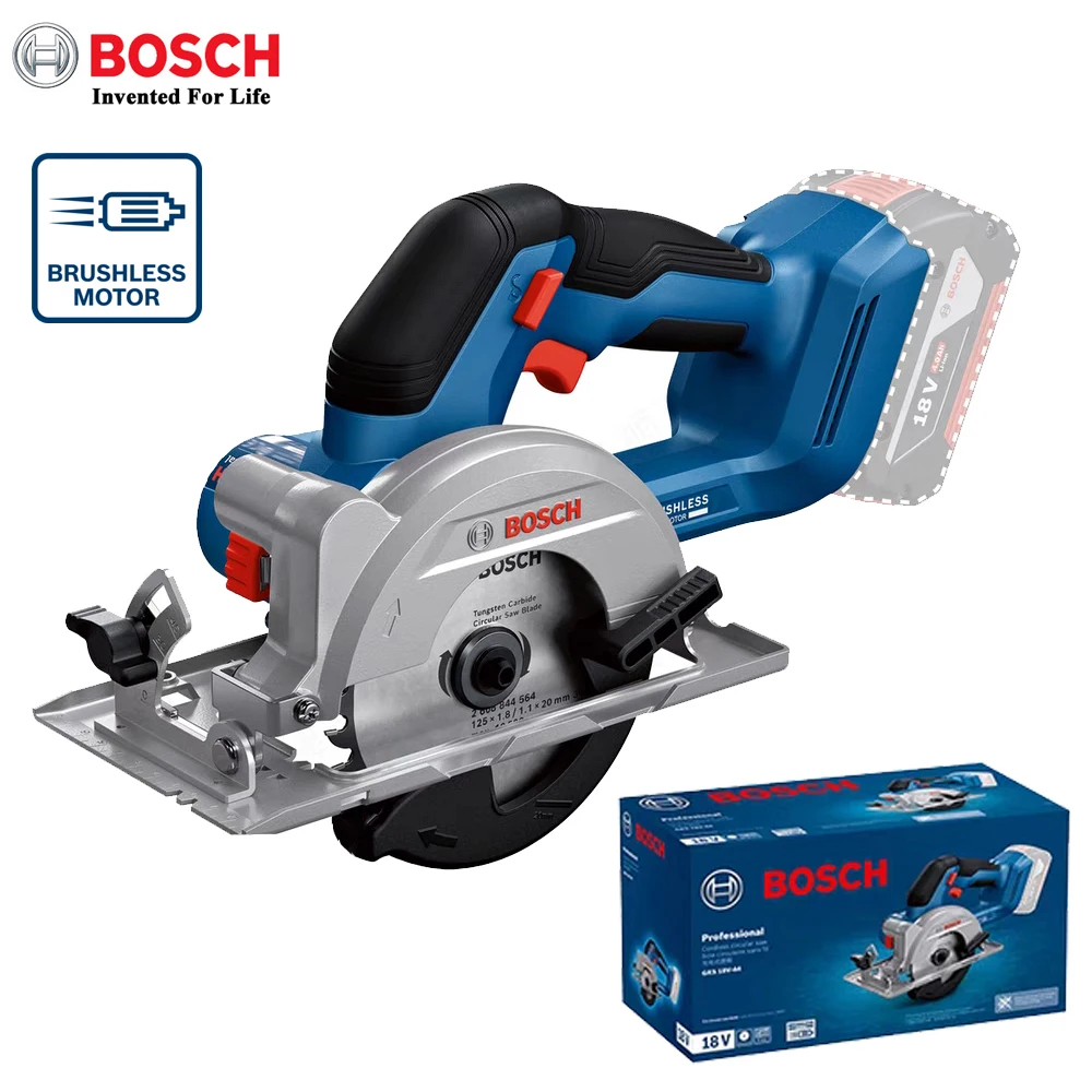 Power Tools Woodworking - ボッシュコードレス丸鋸GKS18V-44木工用家庭用125MMブラシレス18Vリチウムバッテリー木材切断機電動工具