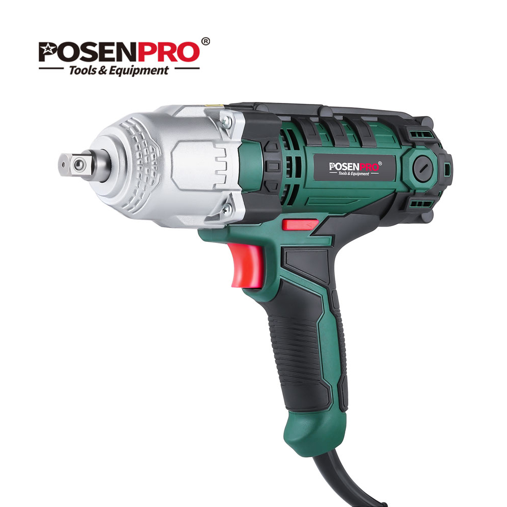 Power Tools Ingco - POSENPRO電動インパクトレンチ 550W 500Nm最大トルク 2Mゴムケーブル カーソケットレンチ BMCボックス
