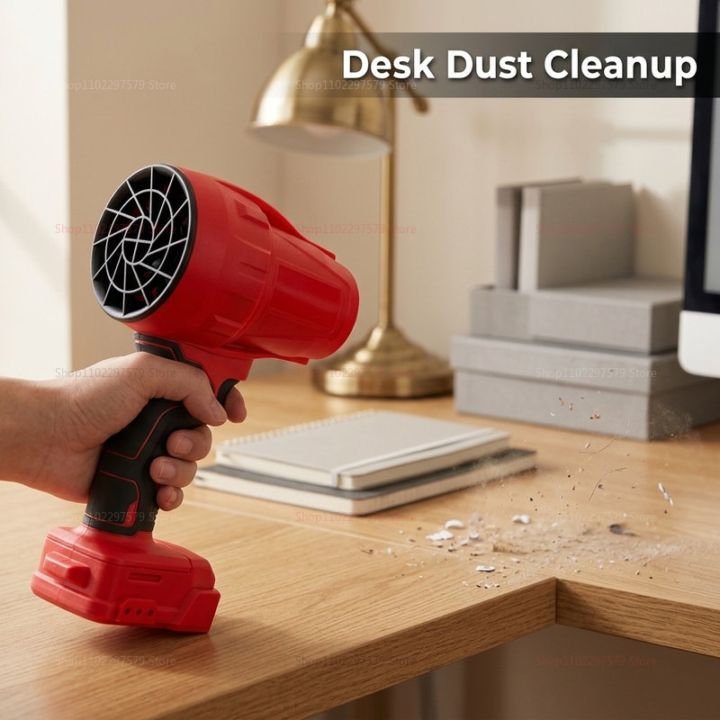 Power Tools Use - 18Vコードレスターボファンブロワードライヤー、ブラシレスモーター搭載、充電式ハンドヘルドエアダストクリーナー、作業場やガレージでの使用に最適