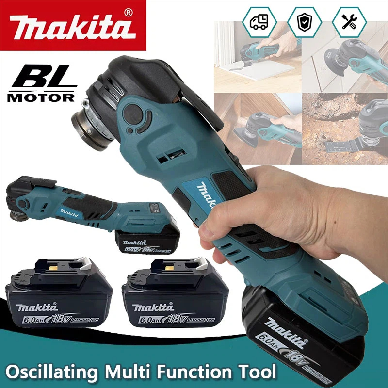 Power Tools Woodworking - マキタ ブラシレス振動多機能ツール 電動ノコギリ トリマー/シャベル/切断木工ツール付き 18Vバッテリー