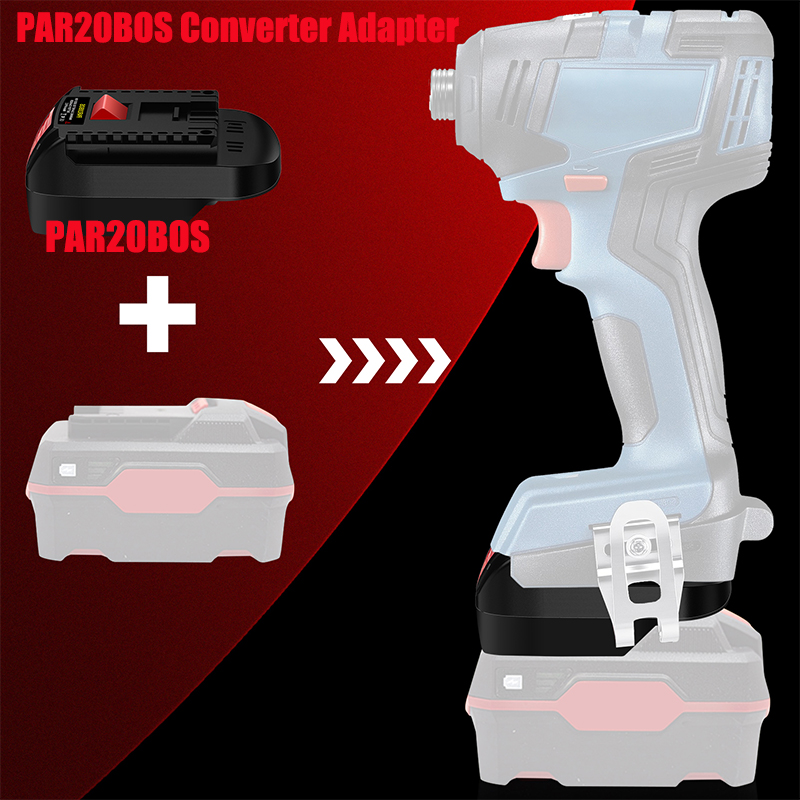 Power Tools Use - HAKSINKY PAR20BOS 電動工具バッテリーアダプター パークサイド20VリチウムイオンバッテリーをボッシュBAT 18Vリチウムイオン電動工具に変換