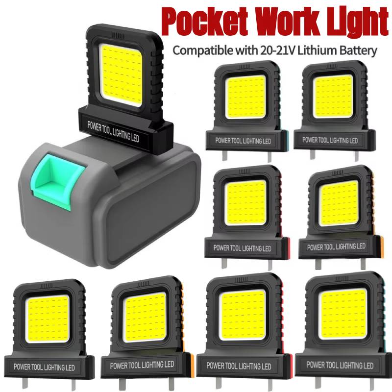 Power Tools Inspection - 14 ワット LED キャンプランタンミニポケットワークライト検査用 21V バッテリー電源ツールアクセサリーリチウム電池ワークランプライト
