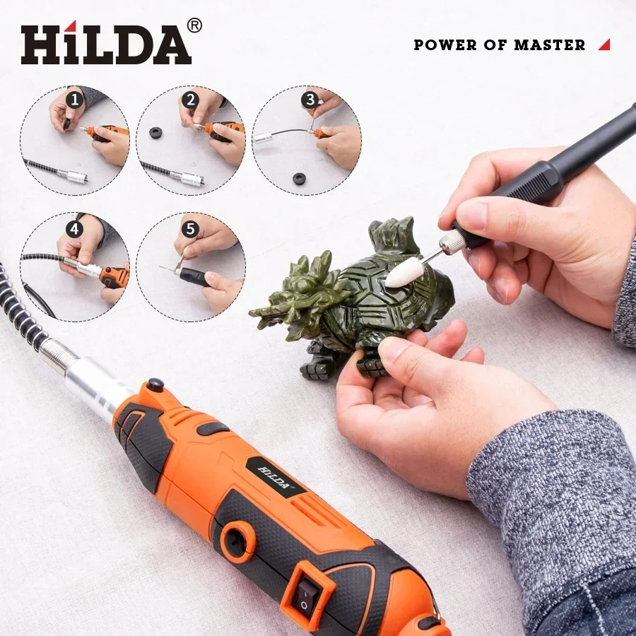 Power Tools Ingco - HILDA 200 ワット彫刻電気ドリル彫刻ドレメルロータリーツールマシン新スタイル可変速ミニドリル電動工具