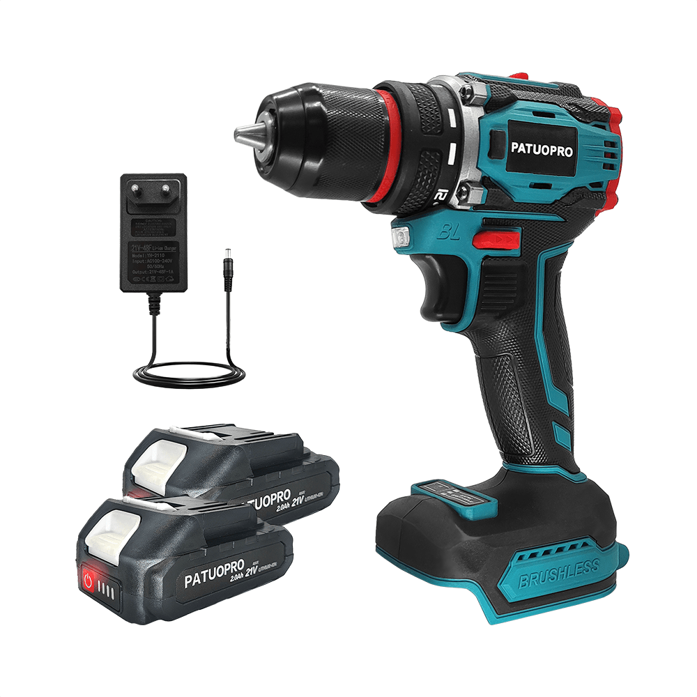 Power Tools Ingco - PATUOPRO 21V ワイヤレスブラシレス電気ドリルドライバー 50-80Nm トルク電動工具ハンドヘルドドリルマキタ 18V