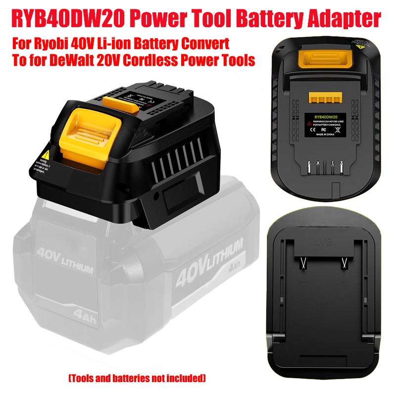 Power Tools Use - HAKSINKY RYB40DW20 電動工具バッテリーアダプター リョービ40Vリチウムイオンバッテリーをデウォルト20Vコードレス電動工具に変換