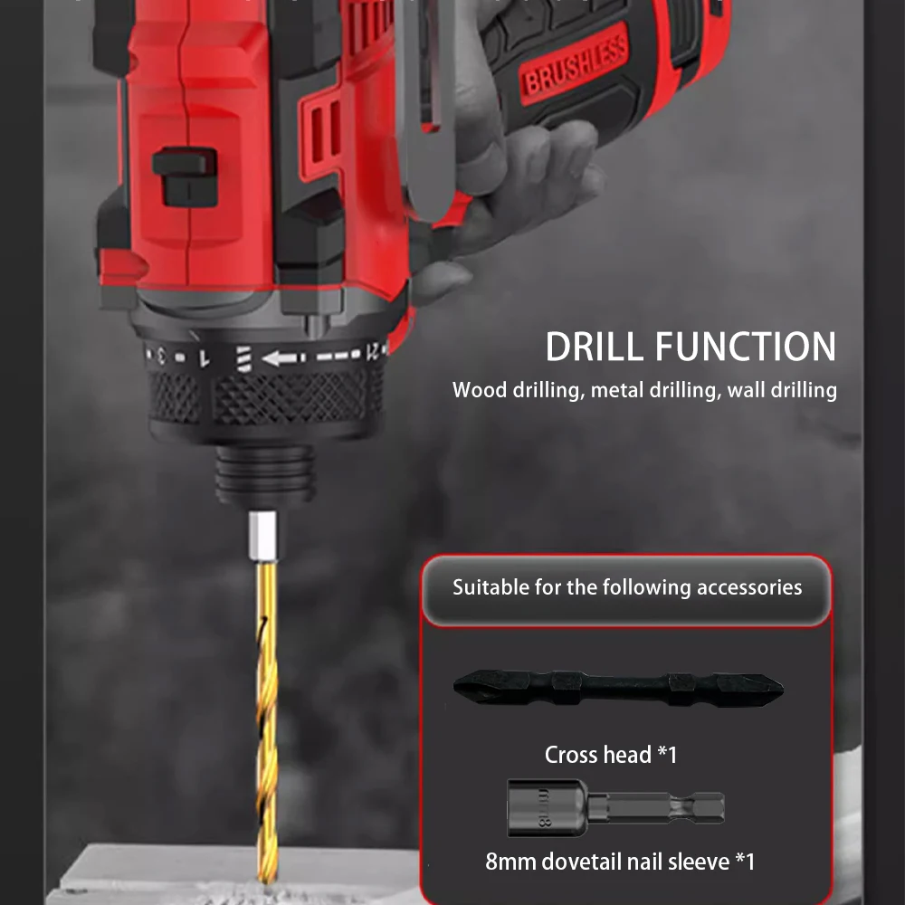 ブラシレスコードレス電動ドリル,ドライバー,電動工具,リチウ - Power Tools Ingco のレビューと価格