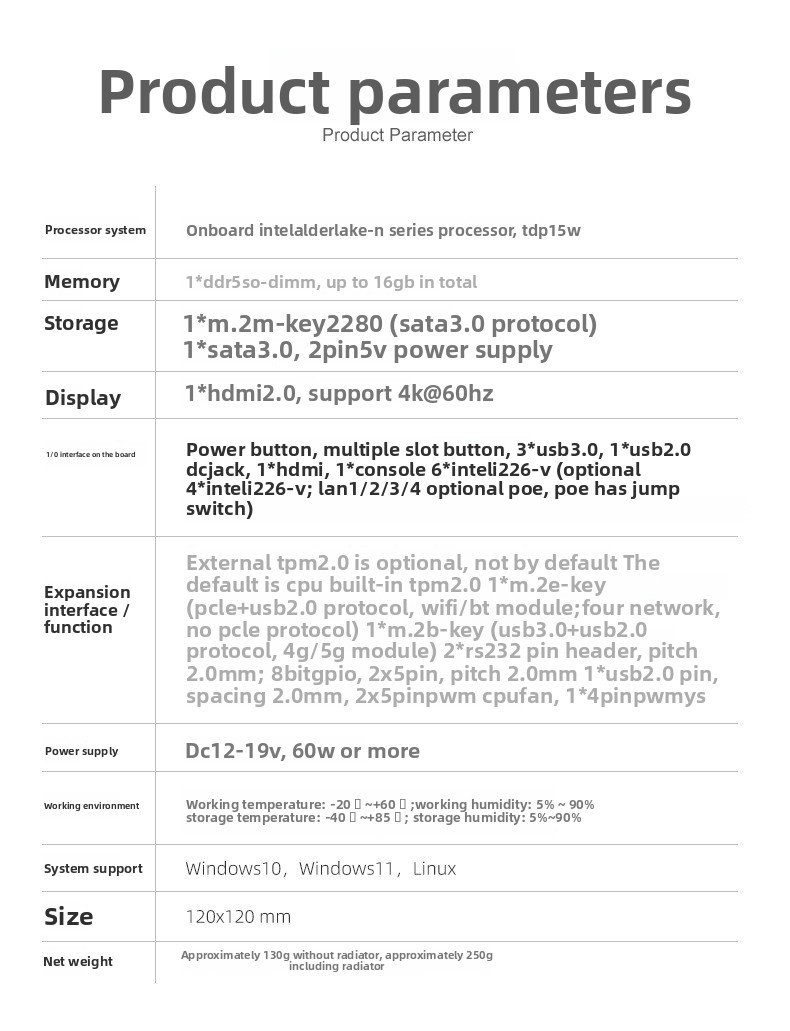 N100N305 メインボード 6 ネットワークポート ミニ - Power Tools Inspection のレビューと価格