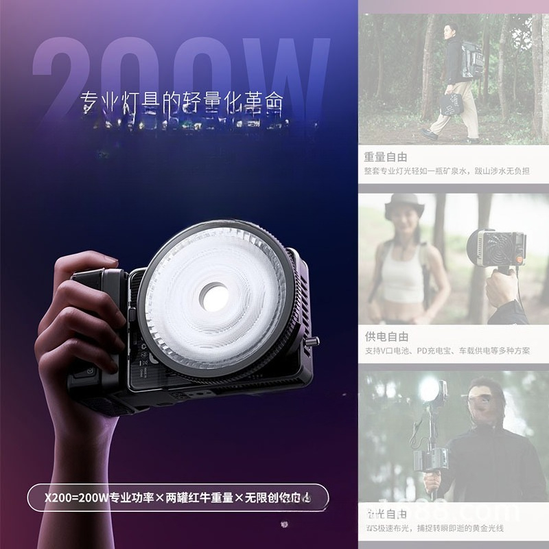 パワーキングX200ライブストリーム撮影用ライト写真撮影用照 - Power Tools King のレビューと価格