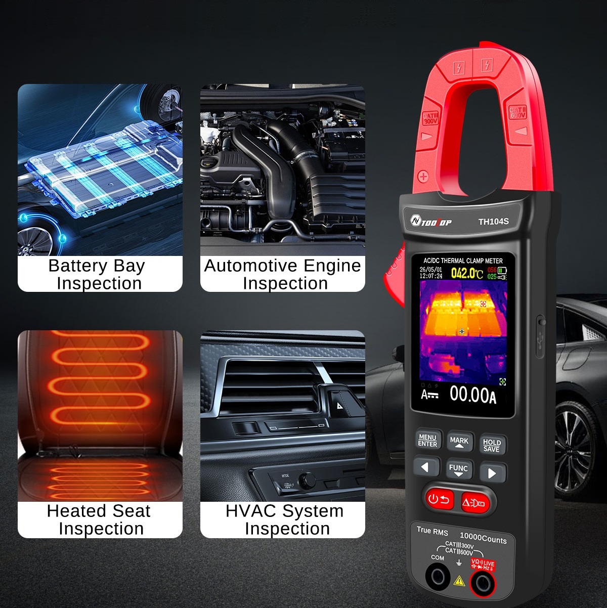 TH104S サーマルクランプメーター 10000 カウント - Power Tools Inspection のレビューと価格