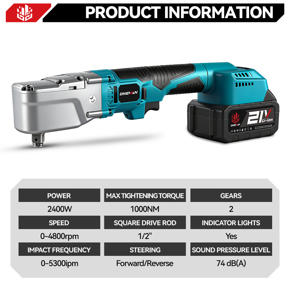 ONEVAN 2400Wブラシレス電動ラチェットレンチ 10 - Power Tools Ingco のレビューと価格