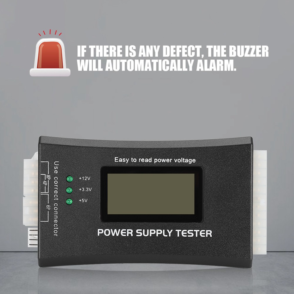 LCD ディスプレイ ATX 電源テスター 20/24 ピン - Power Tools Inspection のレビューと価格