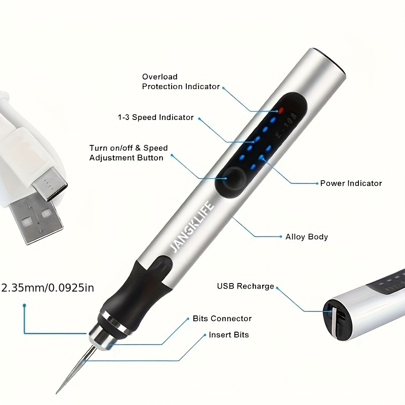 USBコードレスロータリーツールキット木工彫刻ペンDIYジュ - Power Tools Ingco のレビューと価格