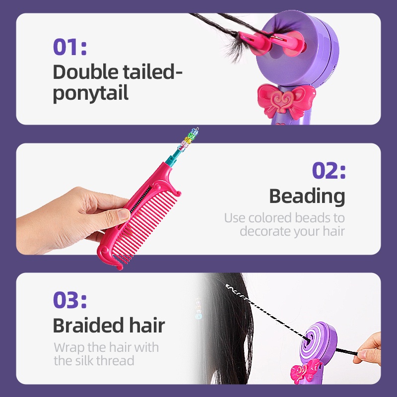 子供 DIY 編組髪型ツール電気ヘアブレイダーツイストブレイ - Power Tools Kids のレビューと価格