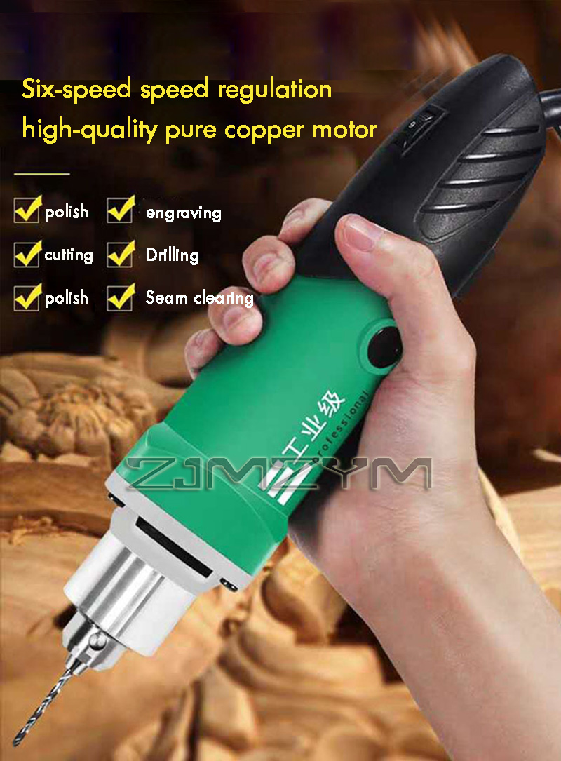 6段階変速ハイパワー彫刻機 電動ドリル 木彫り 研磨機 ロー - Power Tools Woodworking のレビューと価格