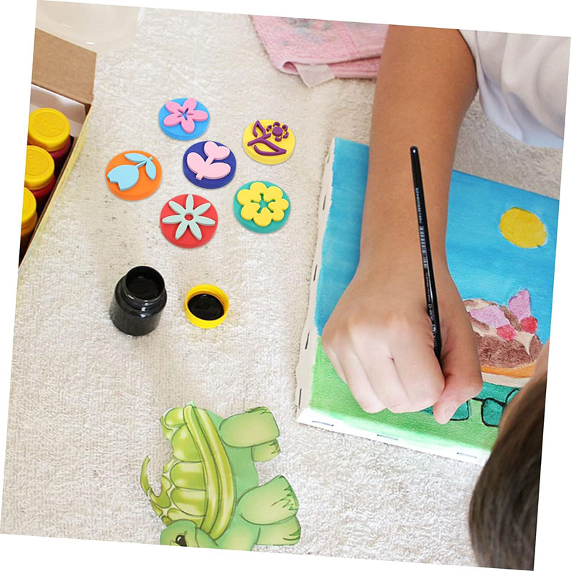 ペイント用フォームスタンプ、かわいい動物の笑顔の顔のペイント - Power Tools Kids のレビューと価格