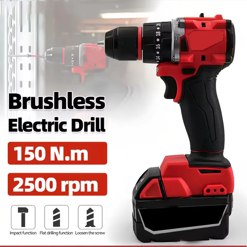 小型電動ブラシレスインパクトドリル 150Nm コードレス電 - Power Tools Use のレビューと価格