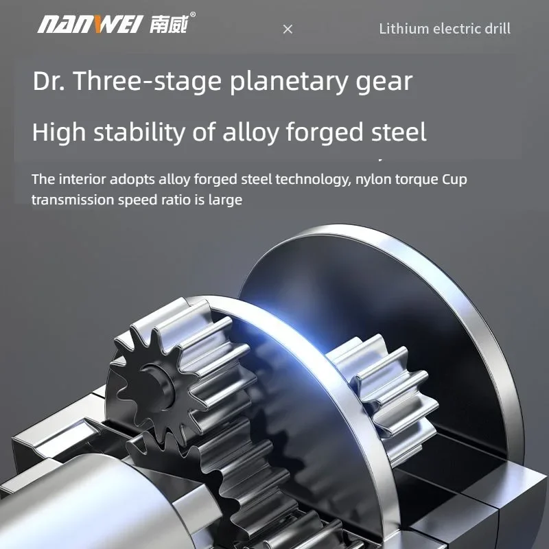 Nanwei-ブラシレスコードレス電気ドリル、ノック可能なド - Power Tools Ingco のレビューと価格