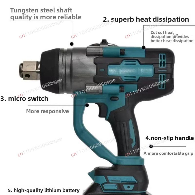 インパクトレンチ、コードレス、ブラシレス、5mmインパクトガ - Impact Driver Cordless のレビューと価格