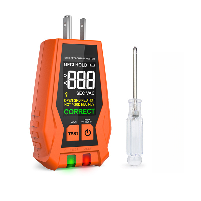 ST06電源ソケットテスターアナライザー220V AC電圧表 - Power Tools Inspection のレビューと価格