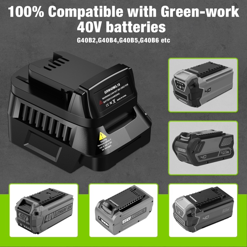 GRW40MIL18バッテリーアダプターコンバーターは、グリ - Power Tools Use のレビューと価格